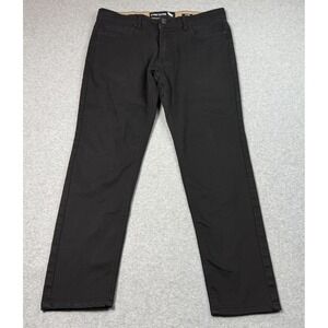 Stone Falcon Jeans Mens 34x30 Slim Fit Black Straight Leg Stretch Denim